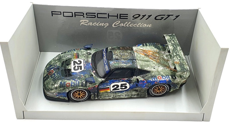 UT Models 1/18 Scale 180 966625 Porsche 911 GT 1 Le Mans 1996 Signed Reworked