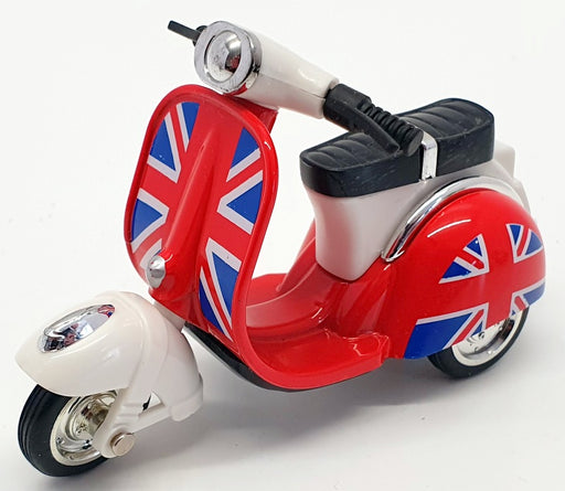 Kandy Toys 10cm Long Scooter TY2587 - Scooter Pull Back And Go - Red/White
