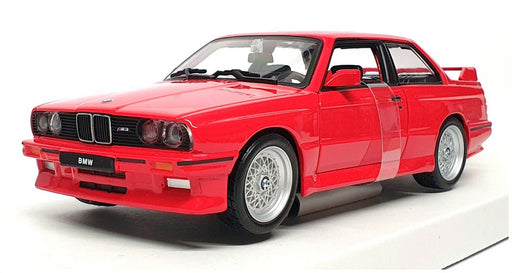 Burago 1/24 Scale Diecast 18-21100 - 1988 BMW 3 Series M3 - Red