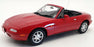 Kyosho 1/18 Scale KSR18031R - 1989 Mazda (MX5) Eunos Spider Roadster - Red