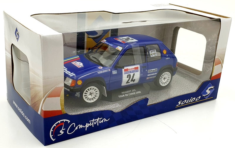 Solido 1/18 Scale Diecast S1801711 - Peugeot 205 Rallye PTS-TDC 90 #24 Boursier