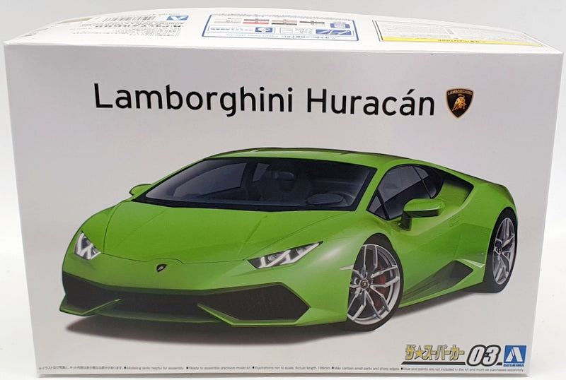 Aoshima 1/24 Scale Model Car Kit 58466 - Lamborghini Hurancan '14