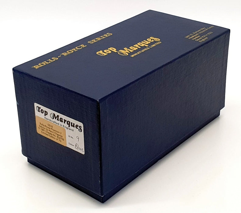 Top Marques Gold Series 1/43 Scale GS16 - 1961 Rolls Royce Phantom V - 1 of 75
