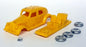 Unbranded 1/43 Scale Resin Unbuilt Kit - 119K Vintage Car Yellow