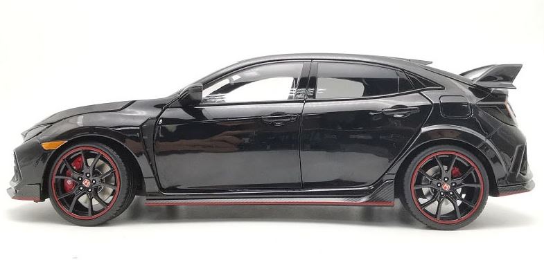LCD Models 1/18 Scale Diecast LCD18005B-BL - 2020 Honda Civic Type R - Black