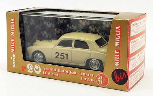 Brumm 1/43 Scale Model Car R90 - 1950 Alfa Romeo 1900 Mille Miglia