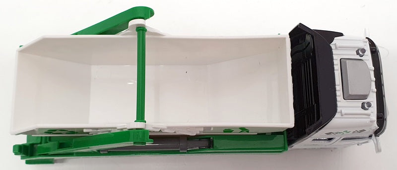 Kandy Toys 20cm Long TY4200 - Recycling Lorry With Skip Pull Back And Go - Green