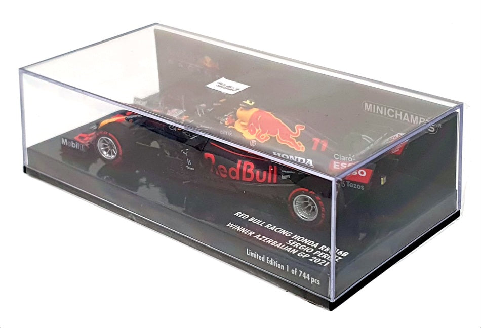 Minichamps 1/43 Scale 410 210711 F1 Red Bull Honda RB16B 1st Azerbaijan GP 2021