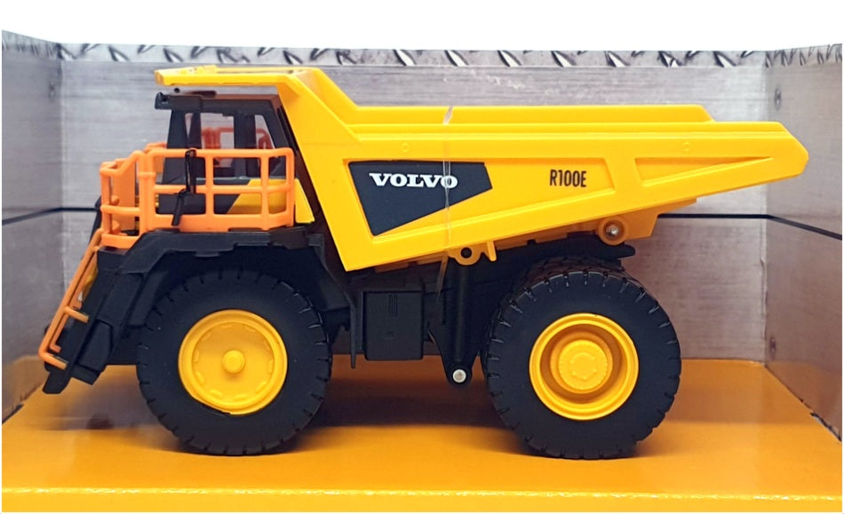 Burago 1/60 Scale 18-32089 - Volvo R100E Tipper Truck - Yellow