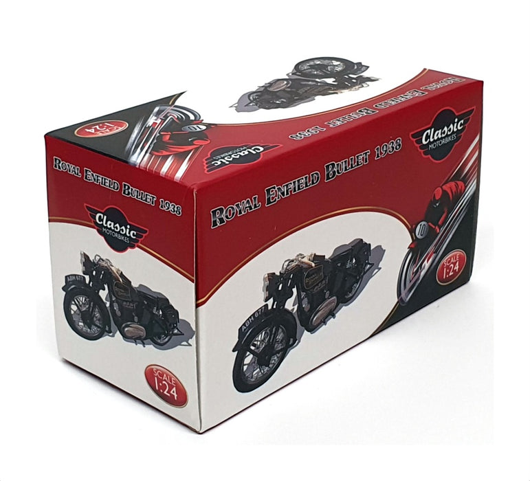 Atlas Editions 1/24 Scale 4 658 110 - 1938 Royal Enfield Bullet - Black