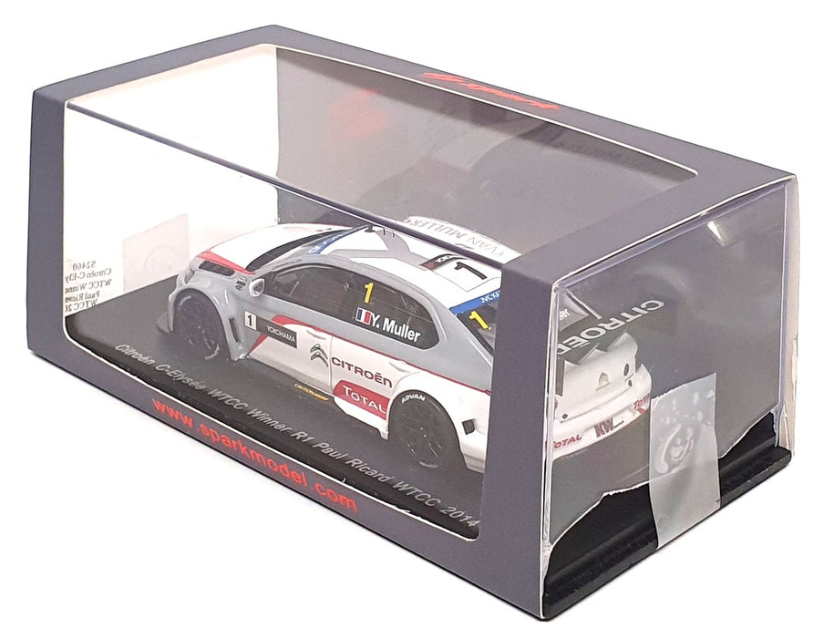 Spark 1/43 Scale S2460 - Citroen C-Elysee WTCC Winner R1 Paul Ricard WTCC 2014
