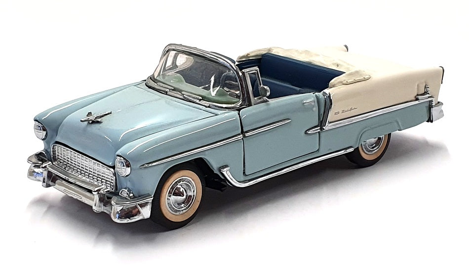 Franklin Mint 1/43 Scale FM639 - 1955 Chevrolet Bel Air - Blue White