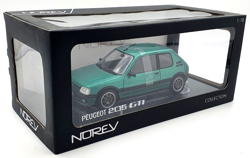 Norev 1/18 Scale Diecast 184850 - Peugeot 205 Griffe 1990 - Green