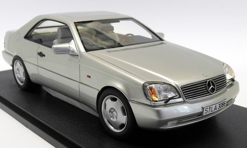Cult 1/18 Scale Resin CML 079-1 Mercedes Benz 600 SEC C140 1992 Silver Metallic