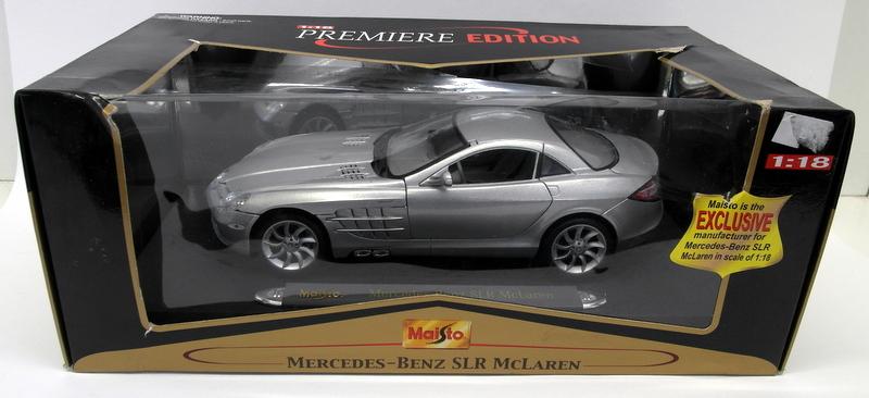Maisto 1/18 Scale Diecast - 36653 Mercedes Benz SLR McLaren Silver