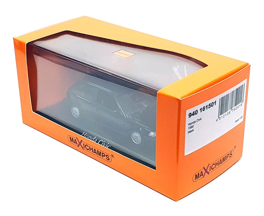 Maxichamps 1/43 Scale Diecast 940 161501 - 1990 Honda Civic - Black