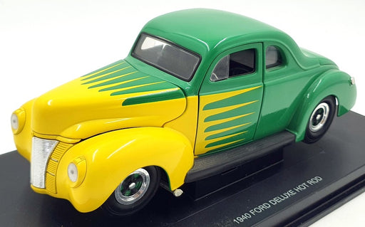 Eagle Universal Hobbies 1/18 Scale 814007 1940 Ford Deluxe Hot Rod Green/Yellow