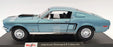 Maisto 1/18 Scale Diecast 46629 - 1968 Ford Mustang GT Cobra Jet - Ltt Met Blue