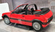 Solido 1/18 Scale Diecast S1806201 - 1989 Peugeot 205 CTI MK1 - Red