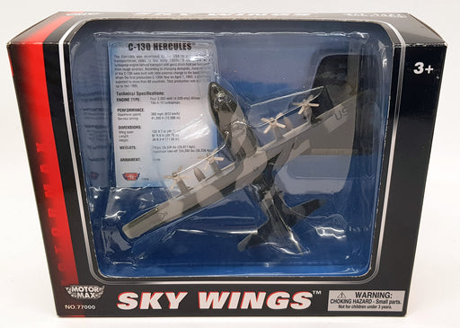 Motormax Skywings 1/100 Scale 77014 - C-130 Hercules With Display Stand