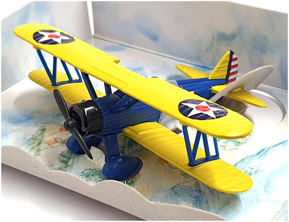 Lledo Appx 10cm Wingspan DG122000 - Stearman Kaydet USAAF Trainer - Yellow