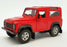 Land Rover Defender - Red - Kinsmart Pull Back & Go Diecast Metal Model Car