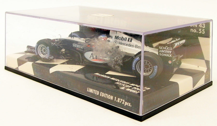 Minichamps 1/43 Scale 530 034399 - McLaren Mercedes MP4-18 Test Car