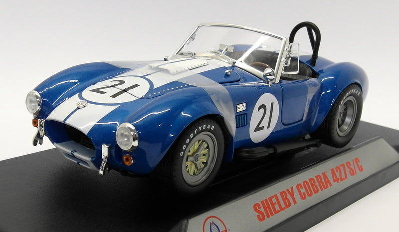 CMR 1/18 scale Diecast - CMR115 Shelby Cobra 427 S/C Racing #21 Blue