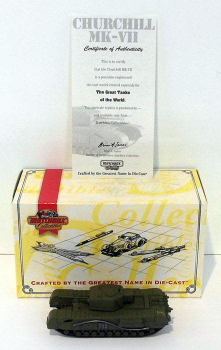 Matchbox 1/72 Scale Metal Model DYM37584 - Churchill MK-VII Tank