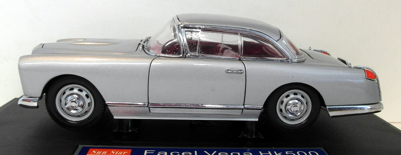Sunstar 1/18 Scale Diecast - 3752 Facel Vega HK500 Silver