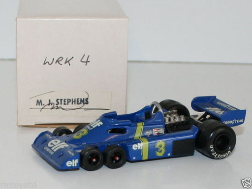 WESTERN MODELS SIGNED 1st VERSION - 1/43 SCALE - WRK4 - 1976 ELF TYRRELL 6 WHEEL