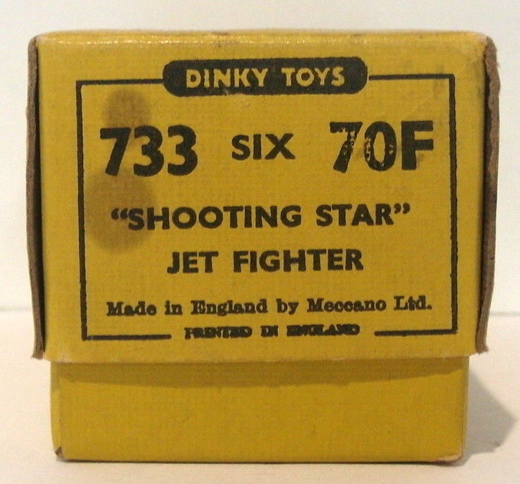 Vintage Dinky 733 70F - Set Of Six Shooting Star Jet Fighters - Silver