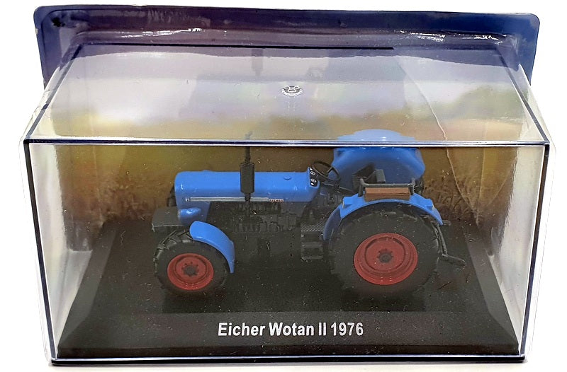 Hachette 1/43 Scale Model Tractor HL12 - 1976 Eicher Wotan II - Blue