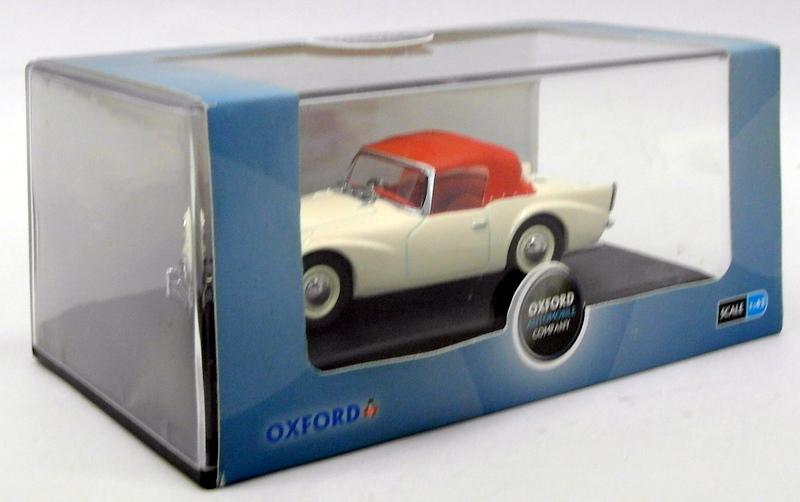 Oxford Diecast 1/43 Scale Model Car DSP003 - Daimler SP250 - Ivory/Red