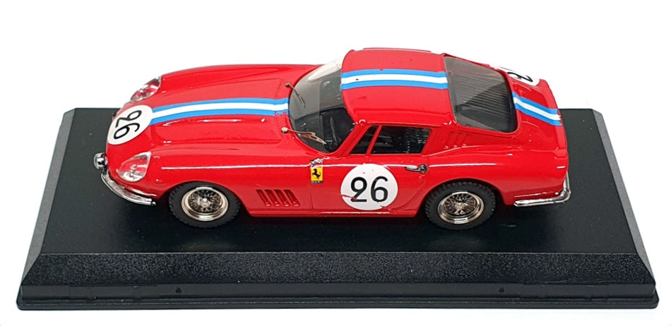 Best 1/43 Scale 9102 - Ferrari 275 GTB/4 - #26 LM 1966 Biscaldi-Bourbon