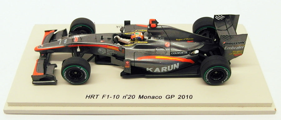 Spark 1/43 Scale S3004 - F1 HRT F1-10 #20 Monaco GP 2010