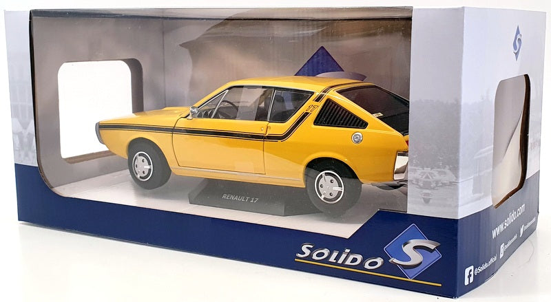 Solido 1/18 Scale Model Car S1803704 - Renault 17 - Yellow