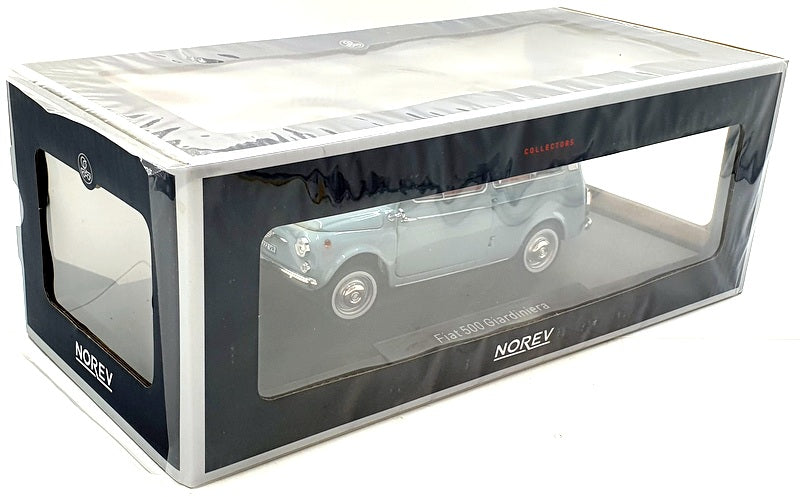 Norev 1/18 Scale Diecast 187726 - Fiat 500 Giardiniera 1964 Cenere Blue