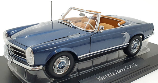 Norev 1/18 Scale Diecast 183767 - Mercedes-Benz 230 SL 1963 - Met Blue