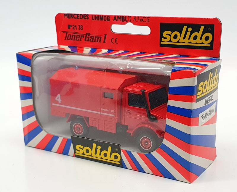 Solido 1/50 Scale Diecast 2133 - Mercedes Benz Unimog Ambulance