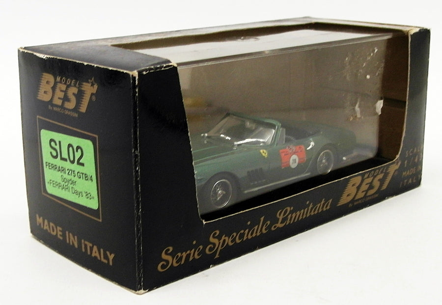 Best 1/43 Scale Diecast SL02 - Ferrari 275 GTB/4 Spyder Ferrari Days '83