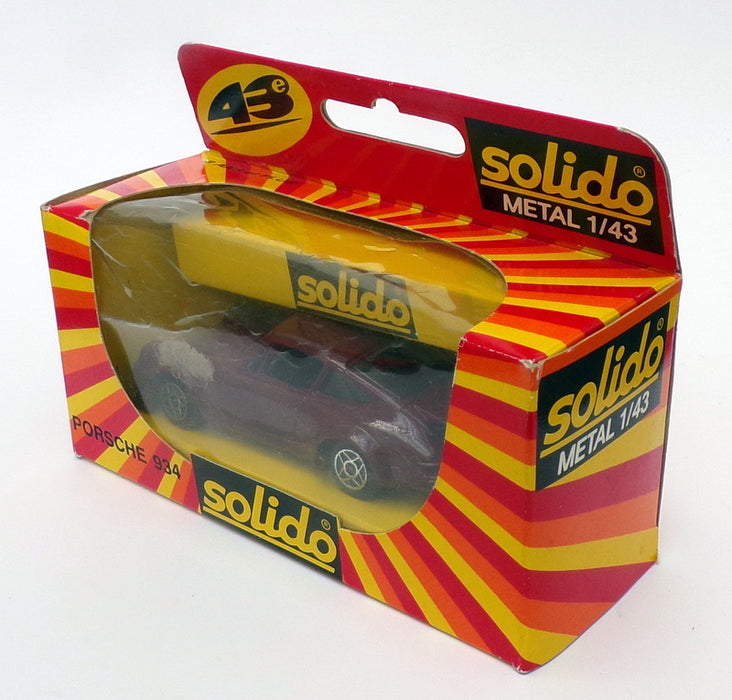 Solido 1/43 Scale Model Car 1204 - Porsche 934 Turbo - Maroon
