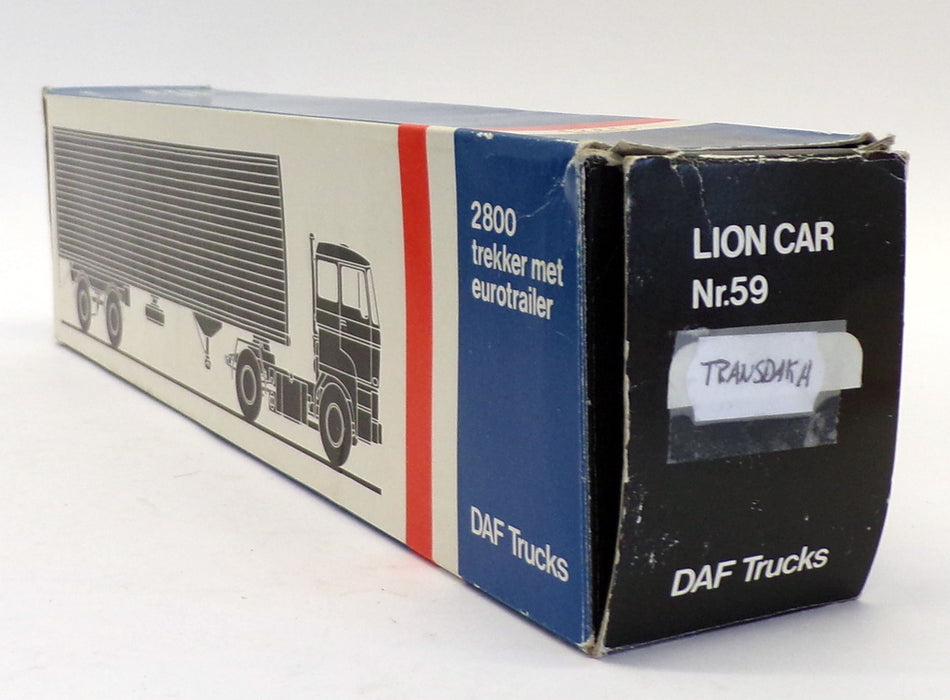 Lion Toys 1/50 Scale Truck No.59 - DAF 2800 Eurotrailer - Transdaka