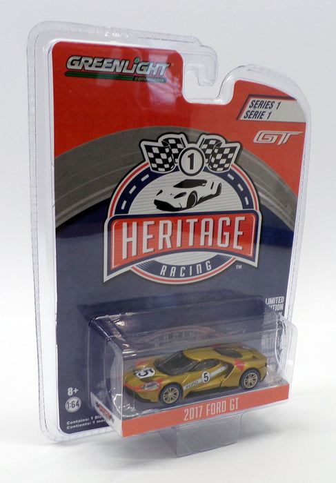 Greenlight 1/64 Scale Model Racing Car 13200-C - 2017 Ford GT - Gold #5