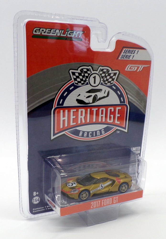 Greenlight 1/64 Scale Model Racing Car 13200-C - 2017 Ford GT - Gold #5