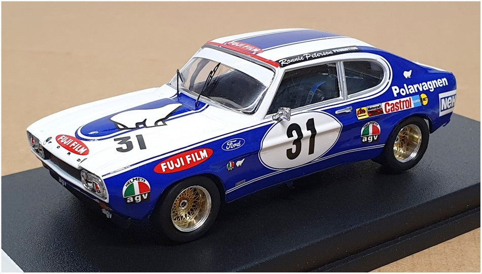 Trofeu 1/43 Scale RR.se05 - Ford Capri 2600 RS 1st Mantorp Park '72 - Blue/White