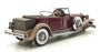 Franklin Mint 1/24 Scale 171221J 1930 Duesenberg J Derham Tourer - Maroon/Beige