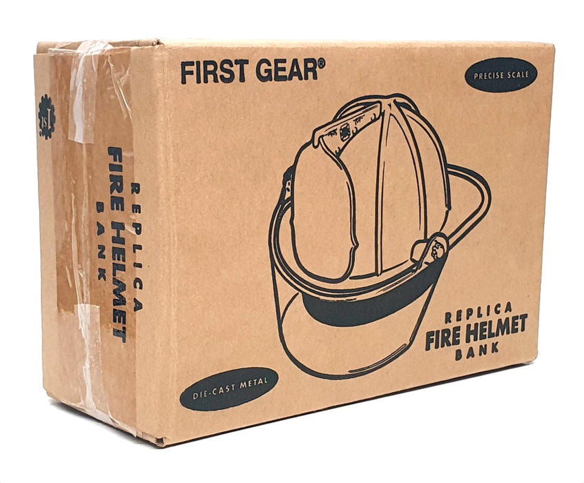 First Gear Appx 15cm Long Diecast 89-0148 - Fire Helmet Bank - North Pole