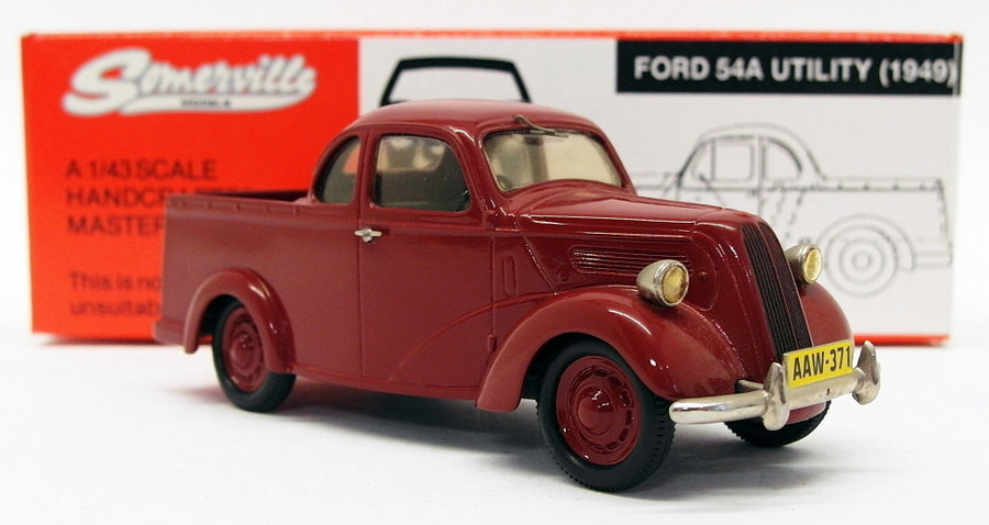 Somerville Models 1/43 Scale 501 - 1949 Ford 54A Utility - 1 Of 500 Red