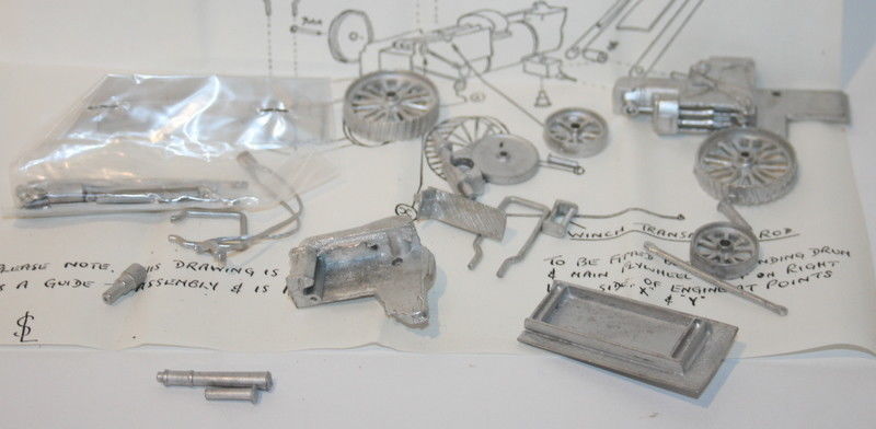 Wyatt & Tizard 4mm Scale White Metal Kit - B1 - Freelance Steam Crane Engine